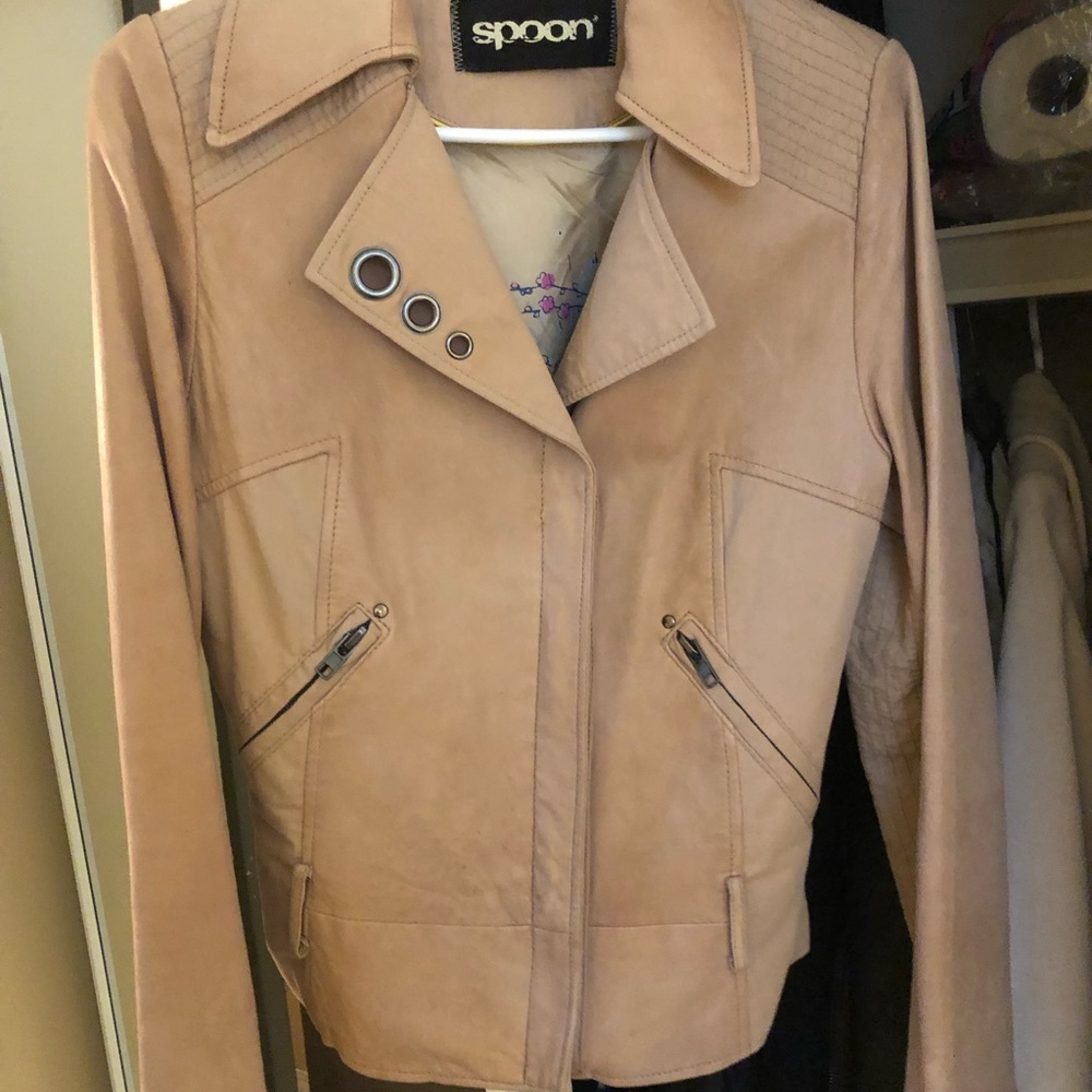 Faux leather jacket